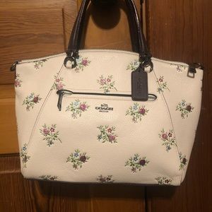 Coach Floral Glitter Print Prairie Satchel